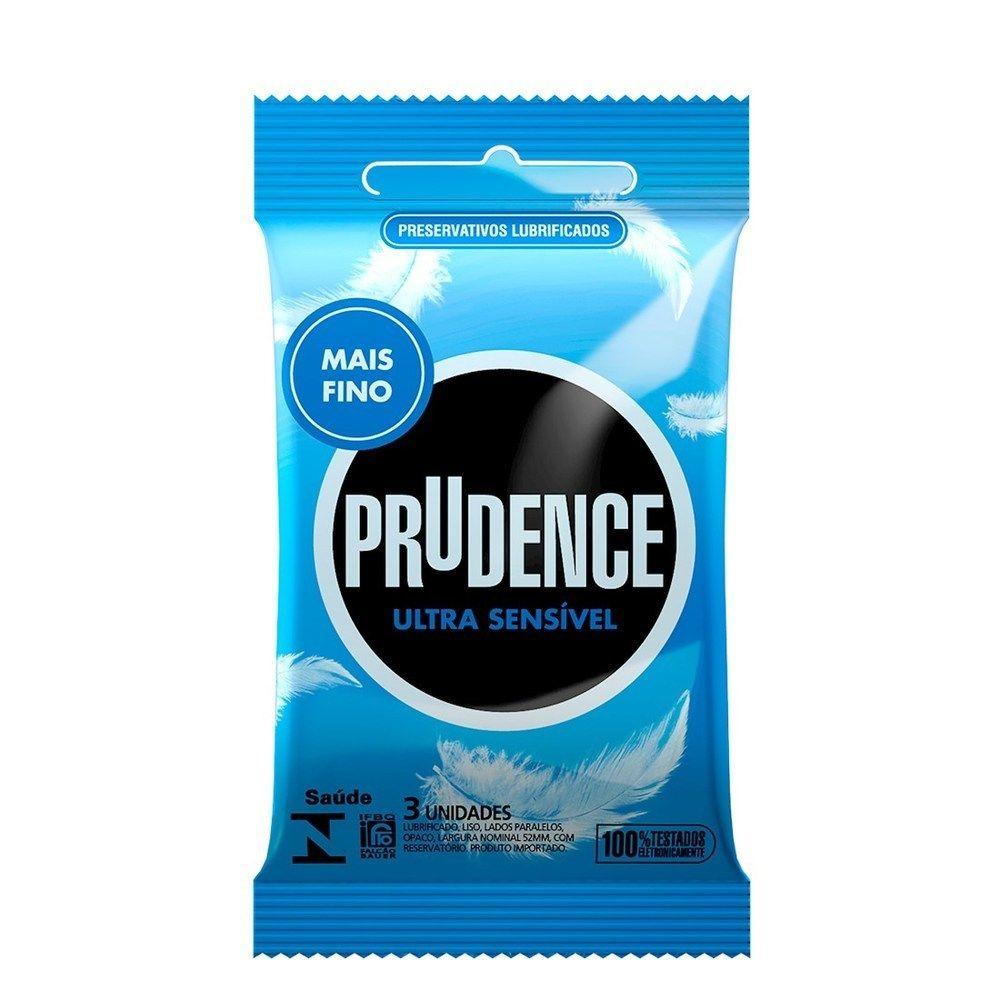 Preservativo Ultra Sensível Prudence 3 Unidades 