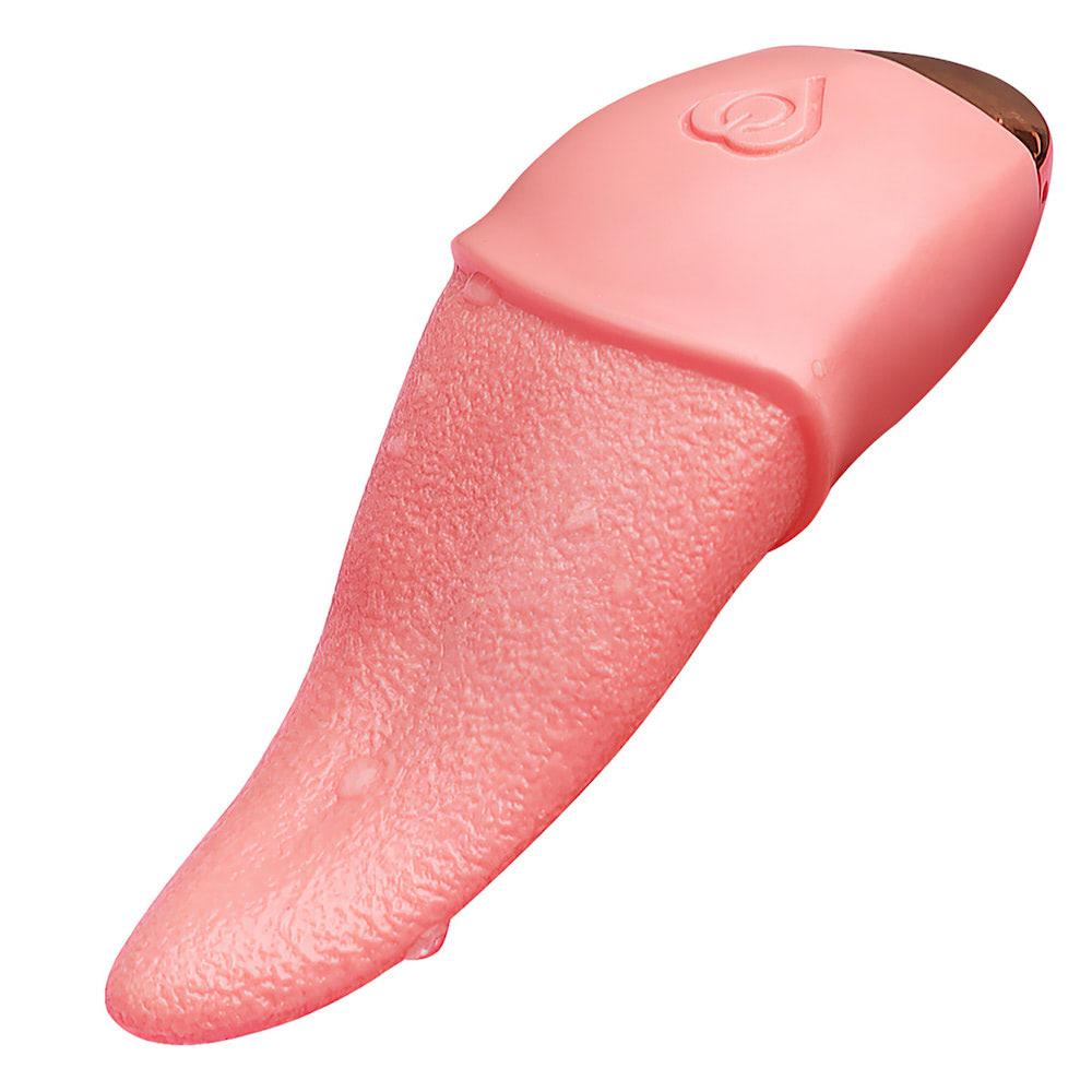 Vibrador clitoriano em formato de língua com 10 modos de vibração - VIPMIX 